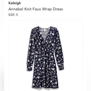 Navy floral dress, NWT